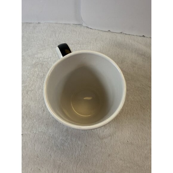 RARE! EPOCH Le Restaurant Dining Room Scene Coffee Mug Black White XLarge - Picture 4 of 10